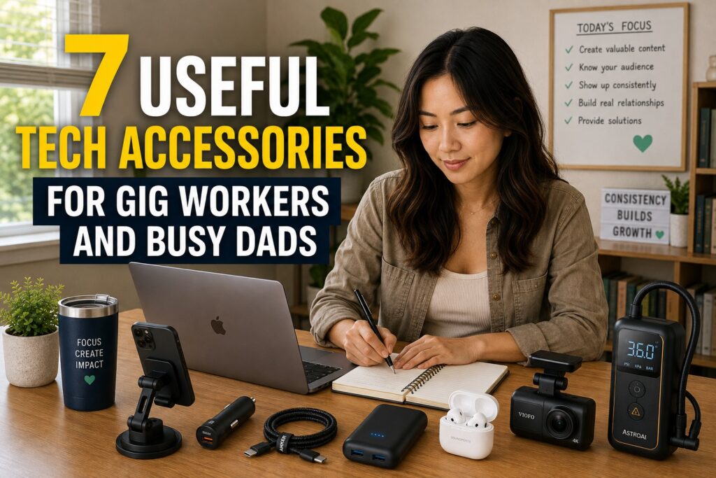 Useful tech accessories for gig workers and busy dads